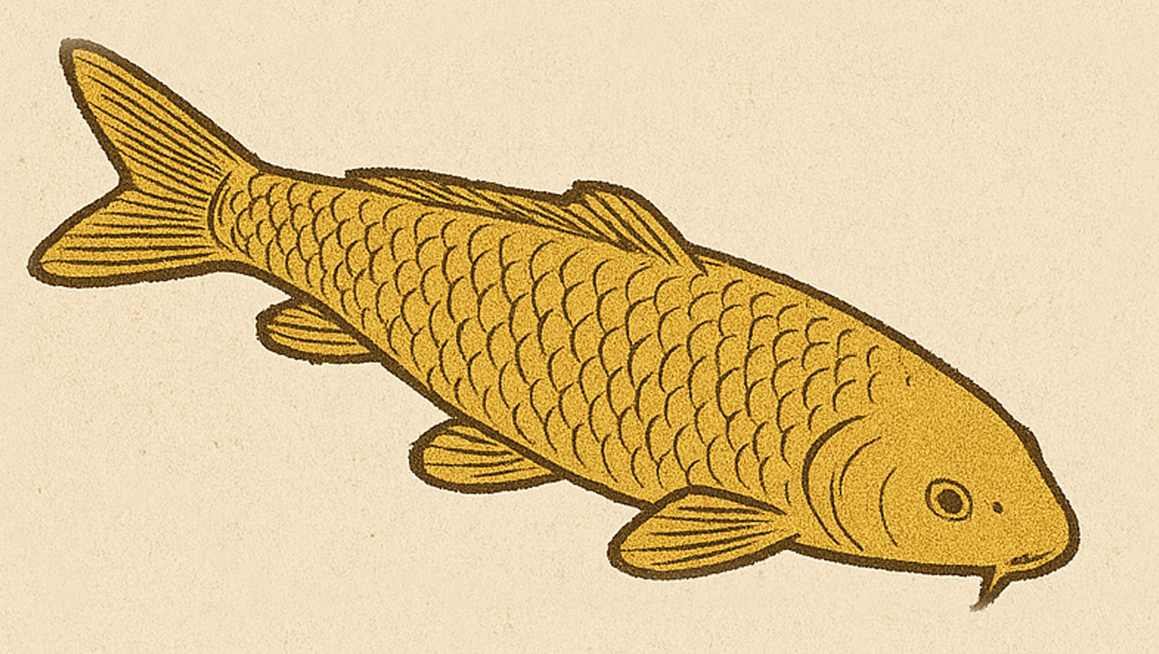 Graphic example of a Hikarimono Koi | Little Koi Pond